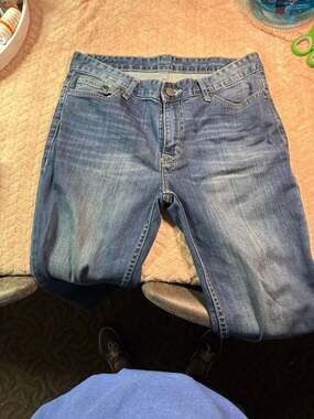 Calvin Klein Jeans Men's Straight Leg W31 L32 Blue Denim Pants